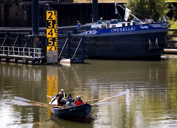 Niederlande, Niedrigwasser der Ijssel