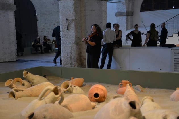Italien, Musik und Tanz Serie im National Museum von Pisa
