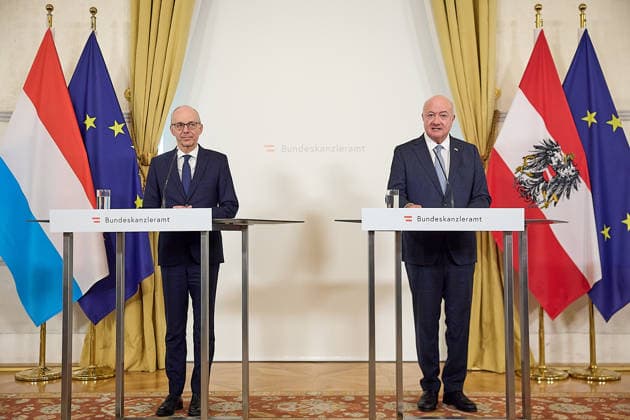 Österreich, Arbeitsgespräch zwischen dem Österreichischen Bundeskanzler und dem Premierminister von Luxemburg