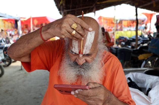 Indien, Pilgerstätte in Prayagraj