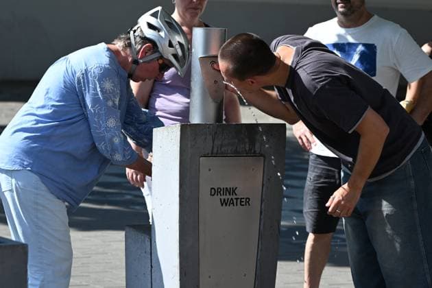 Belgien, Hitzewelle in Antwerpen