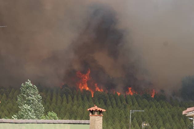 Waldbrände in Spanien, Eindrücke aus Kastilien und Leon