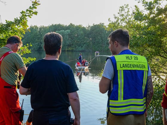 Niedersachsen, Suche nach vermisstem Schwimmer im Schulenburger Südsee
