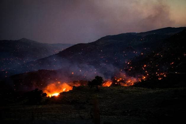 Griechenland, Waldbrände auf Kreta
