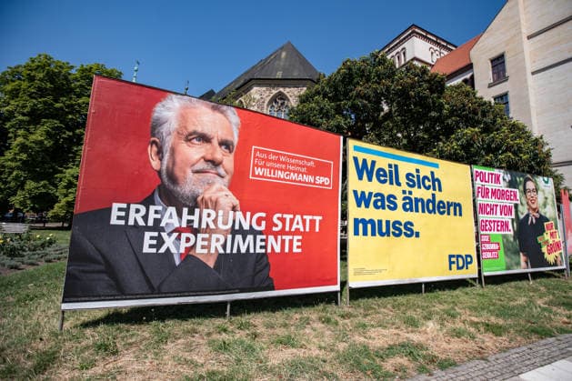 Landtagswahl Sachsen-Anhalt 2026, Wahlplakate
