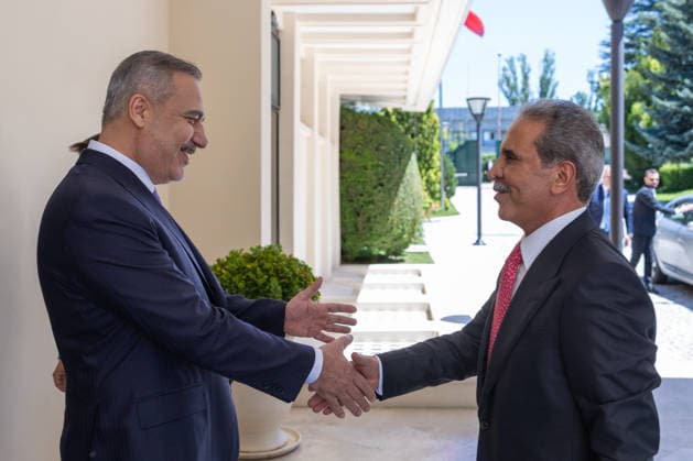 Türkei, Hakan Fidan empfängt Faiq Zidan in Ankara
