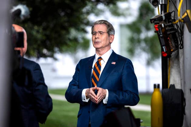 USA, Scott Bessent Pressestatement in Washington