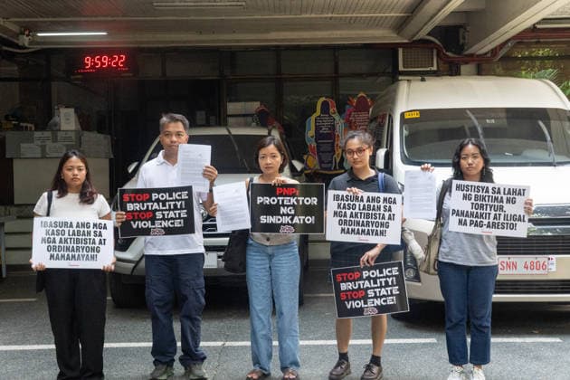Philippinen, Kundgebung gegen Polizeigewalt in Quezon City