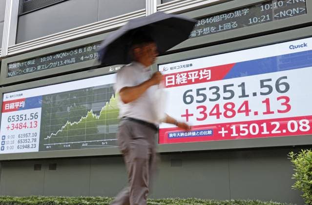 Japan, Entwicklung des Nikkei