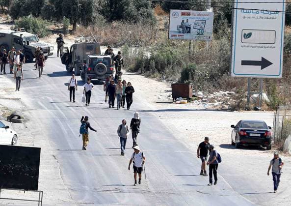 Nahostkonflikt, Westjordanland, Siedlerangriffe südwestlich von Nablus