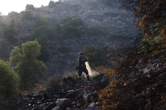 Griechenland, Waldbrände bei Athen