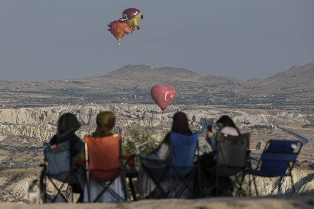 Türkei, Cappadocia Ballonfestival in Nevsehir