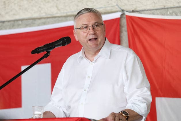Schweiz, Andreas Glarner Festtagsrede in Niedergösgen