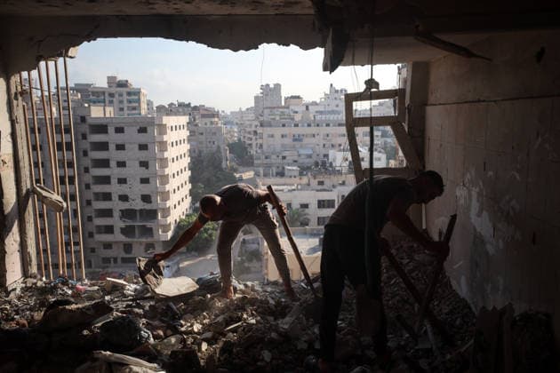 Nahostkonflikt, Gaza, Eindrücke nach Luftangriff Israels