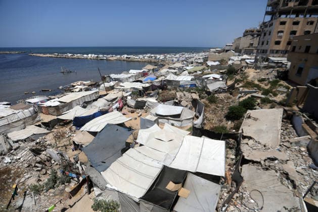 Nahostkonflikt, Notunterkunft in Gaza-Stadt