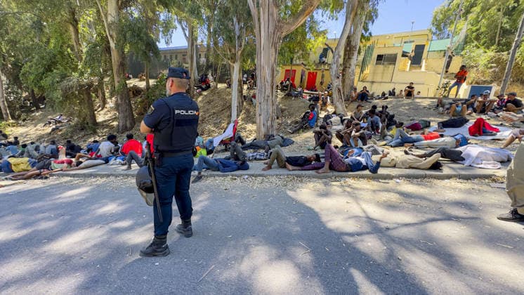 Spanien, Migranten in Ceuta
