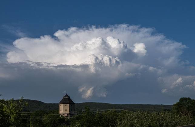 Thüringen, Superzelle über Saalfeld