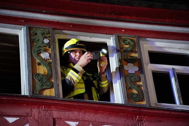 Hessen, Wohnungsbrand in Lich