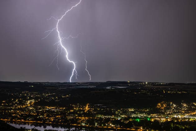 NRW, Gewitter bei Bad Godesberg