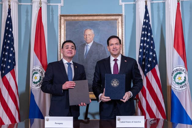 USA, Marco Rubio empfängt Ruben Ramirez Lezcano in Washington