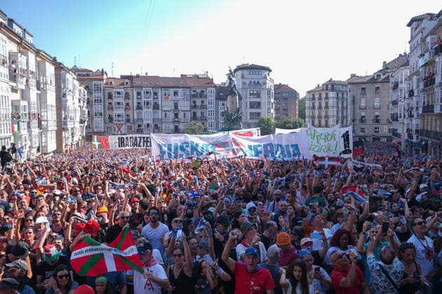 Spanien, Fest der Virgen Blanca in Vitoria-Gasteiz