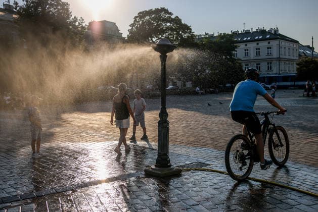 Polen, Hitzewelle in Krakau