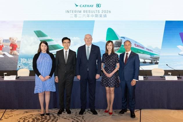 Hongkong, Cathay Group Bilanzpressekonferenz