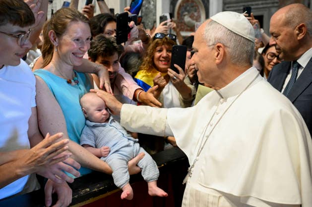 Vatikan, Papst Leo XIV. während Generalaudienz