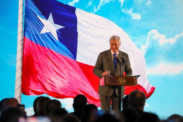 Chile, Jose Antonio Kast bei der Eröffnung der 30. Wirtschaftskonferenz der Regionalen Handelskammer von Valparaiso