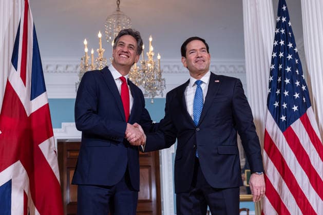 USA, Marco Rubio trifft Ed Miliband in Washington DC