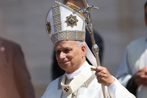 Italien, Papst Leo XIV. beim Franciscan Youth Meeting in Assisi
