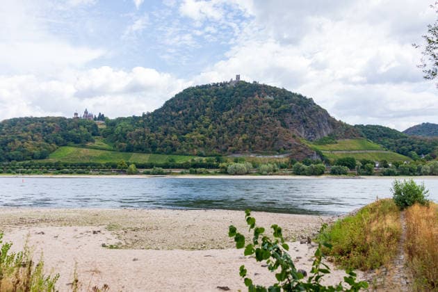 NRW, Rheinpegel auf Rekordtief in Bonn