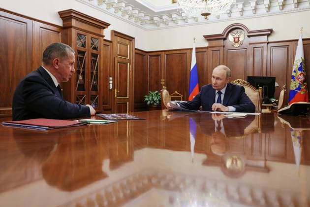 Russland, Wladimir Putin empfängt Juri Trutnew in Moskau