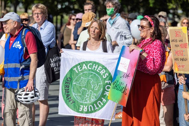 Berlin, Hitzedemo von Klimaaktivisten vor dem Kanzleramt