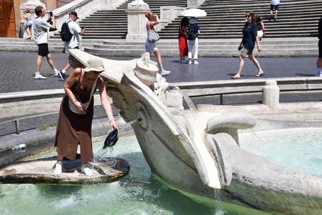 Italien, Hitzewelle in Rom