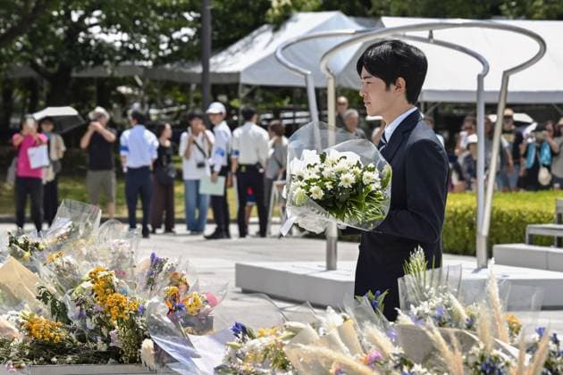 Royals, Prinz Hisahito von Japan besucht Friedenspark in Hiroshima