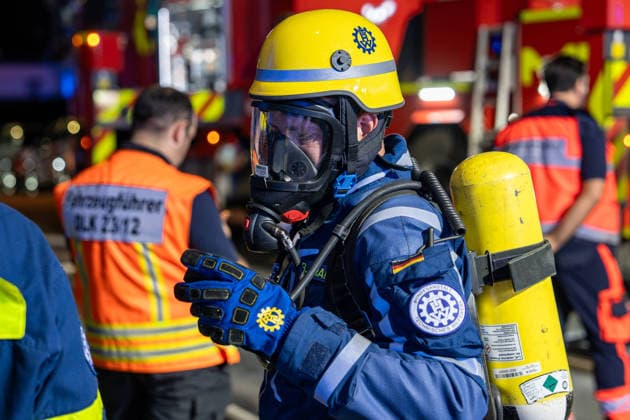 Hessen, Großbrand in Weiterstadt