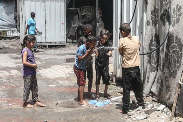 Nahostkonflikt, Gaza, Eindrücke aus dem Flüchtlingslager Nuseirat