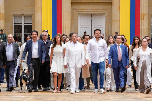 Kolumbien, Amtsende von Präsident Gustavo Petro in Bogota