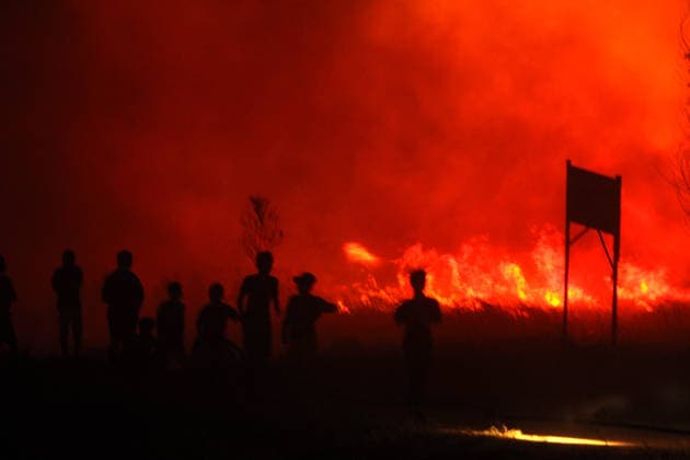 Indonesien, Waldbrand in Südsumatra
