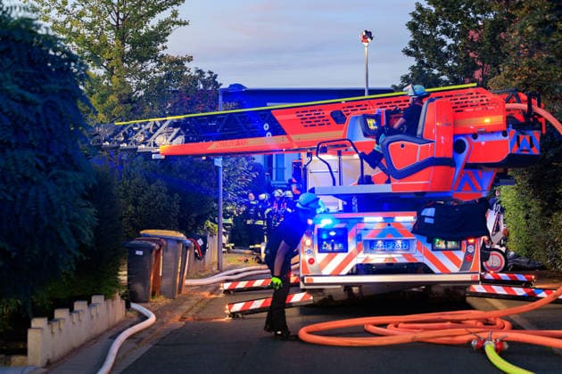 Hessen, Wohnhausbrand in Rüsselsheim