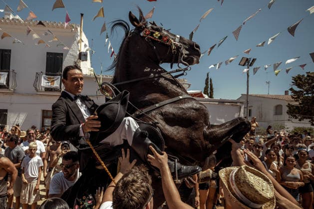 Spanien, Sant Gaieta Festival in Llucmacanes, Menorca