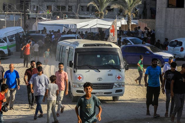 Nahostkonflikt, Gaza, Freilassung palästinensischer Gefangener aus israelischer haft in Khan Yunis