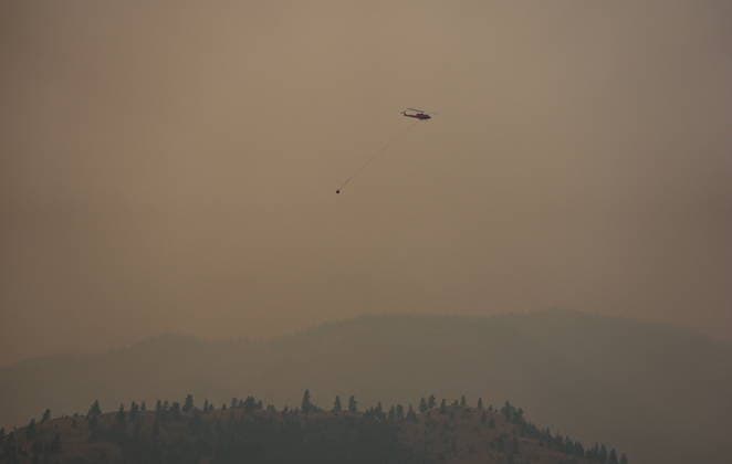 Kanada, Rauch von Waldbränden in Penticton, British Columbia