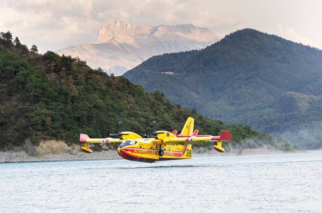 Frankreich, Waldbrand in Treffort