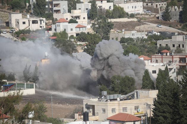 Nahostkonflikt, Westjordanland, Zerstörung eines palästinensisches Hauses durch israelische Streitkräfte in Tell bei Nablus