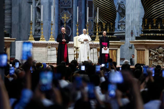 Vatikan, Papst Leo XIV. während Generalaudienz
