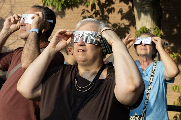 Sonnenfinsternis, Eindrücke aus Italien