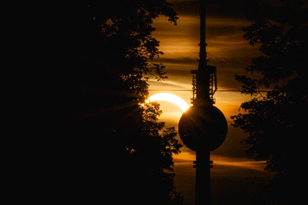 Sonnenfinsternis, Eindrücke aus Deutschland
