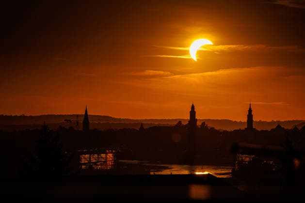 Sonnenfinsternis, Eindrücke aus Litauen